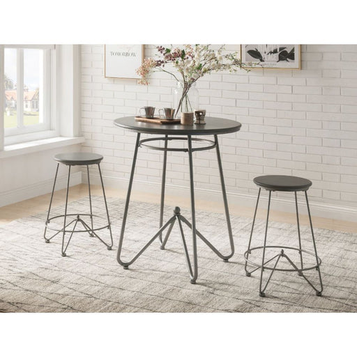 Nimai - Counter Height Set - Gray Oak & Sandy Gray Unique Piece Furniture