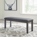 Myshanna - Gray - Upholstered Bench Unique Piece Furniture