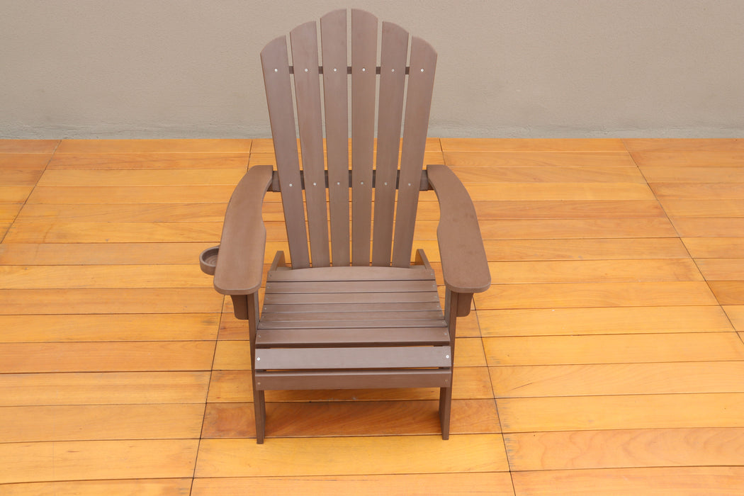 Polystyrene Adirondack Chair Brown