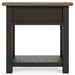 Tyler - Black / Gray - Chair Side End Table Unique Piece Furniture