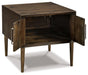 Kisper - Dark Brown - Square End Table Unique Piece Furniture