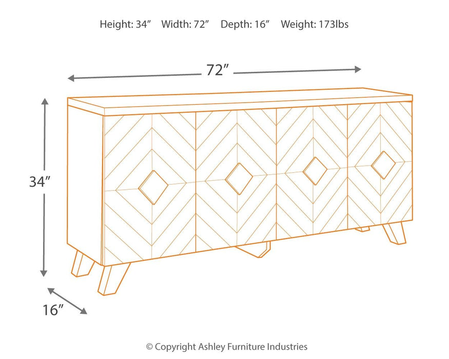 Robin - Brown / Beige - Accent Cabinet Unique Piece Furniture