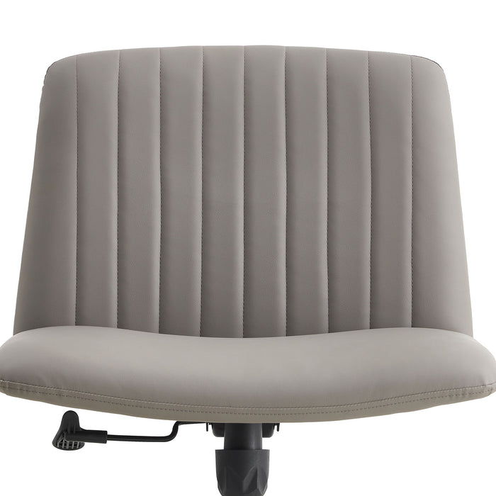 High Grade PU Material. Home Computer Chair Office Chair Adjustable 360 В° Swivel Cushion Chair With Black Foot Swivel Chair Makeup Chair Study Desk Chair. No Wheels