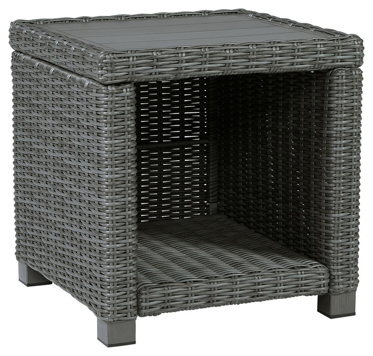 Elite Park - Gray - Square End Table Unique Piece Furniture
