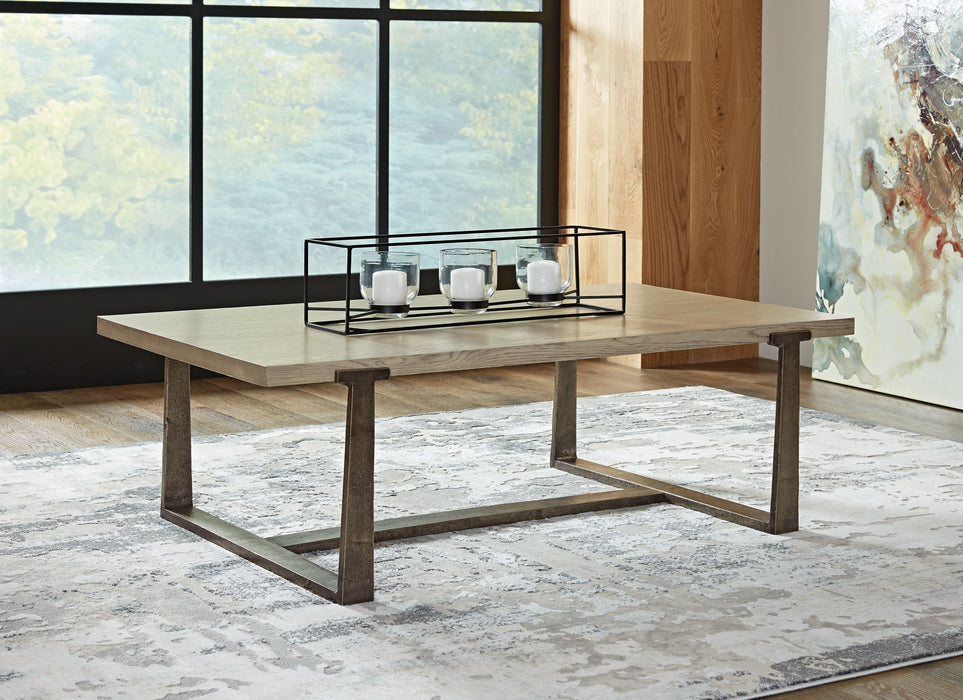 Dalenville - Gray - Rectangular Cocktail Table Unique Piece Furniture