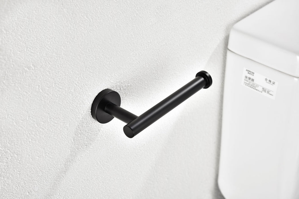 Toilet Paper Holder For Bathroom 2 Pack Tissue Holder Dispenser Rustproof Toilet Roll Holder Wall Mount Matte Black
