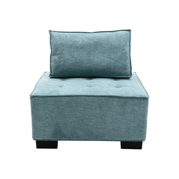 Coomore Ottoman / Lazy Chair - Teal