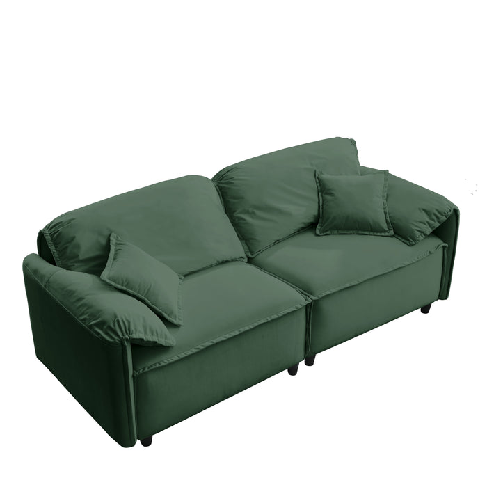 Luxury Modern Style Living Room Upholstery Sofa - Green