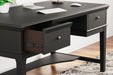 Beckincreek - Black - Home Office Storage Leg Desk Unique Piece Furniture