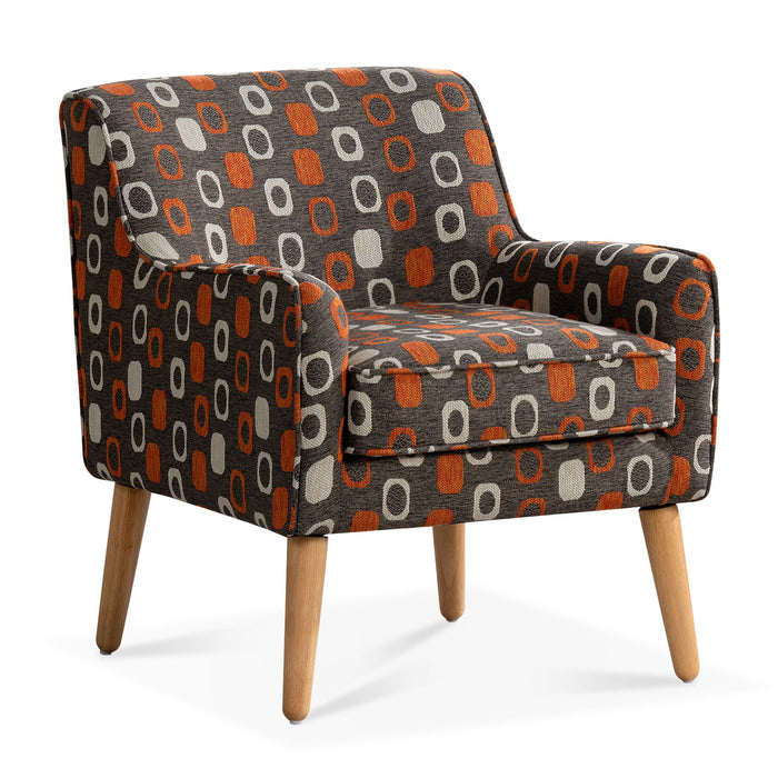 Accent Chair For Living Room - Brown Mix