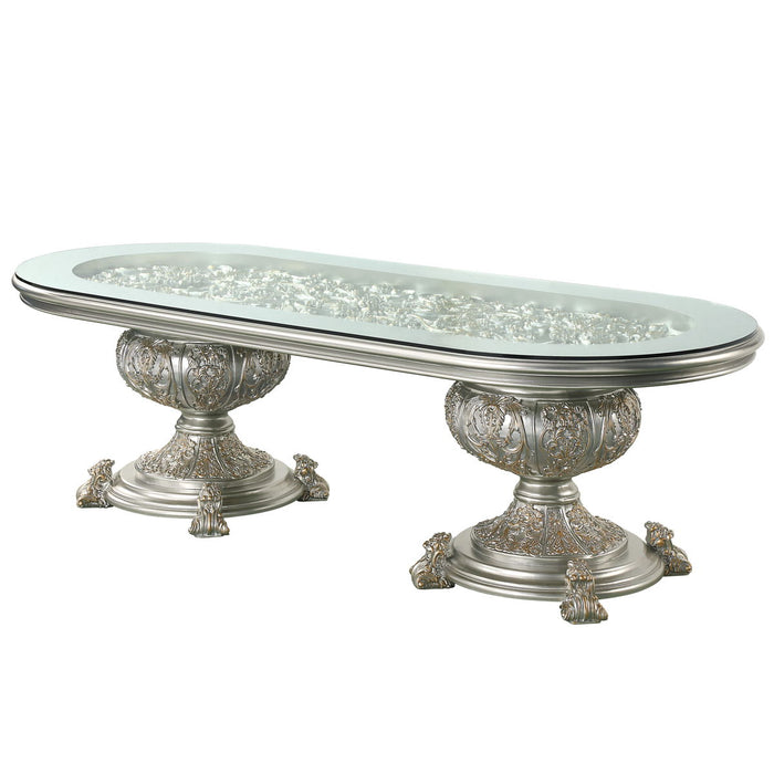 Acme Sandoval Dining Table Champagne