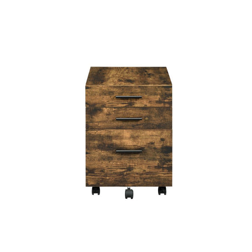 Abner - File Cabinet - Weathered Oak Unique Piece Furniture