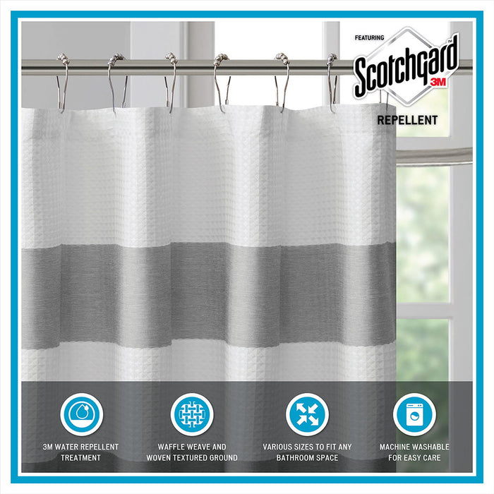Shower Curtain With 3M Treatment Blue