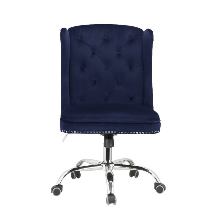 Jamesia - Office Chair - Midnight Blue Velvet Unique Piece Furniture