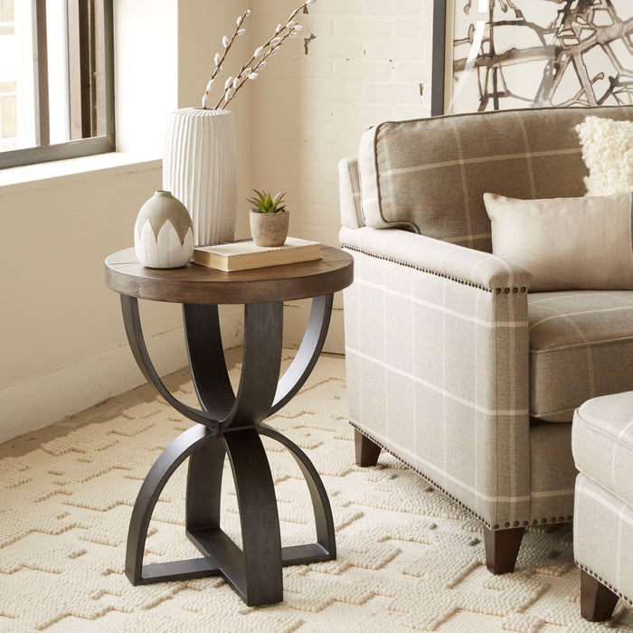 Bowden - Round Accent Table - Rustic Honey Unique Piece Furniture
