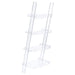 Amaturo - 4-Shelf Ladder Bookcase - Clear Unique Piece Furniture