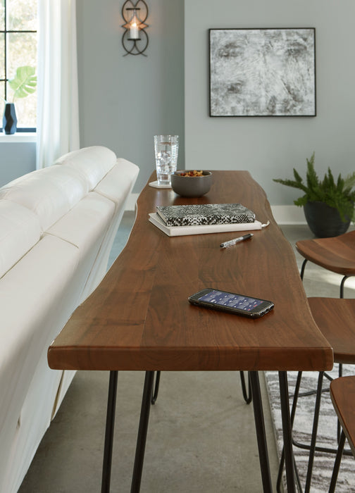 Wilinruck - Dark Brown - Long Counter Table Unique Piece Furniture