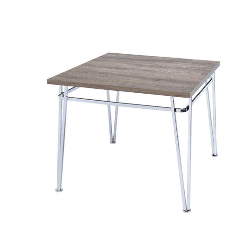 Nadie II - Counter Height Table - Light Oak & Chrome Unique Piece Furniture