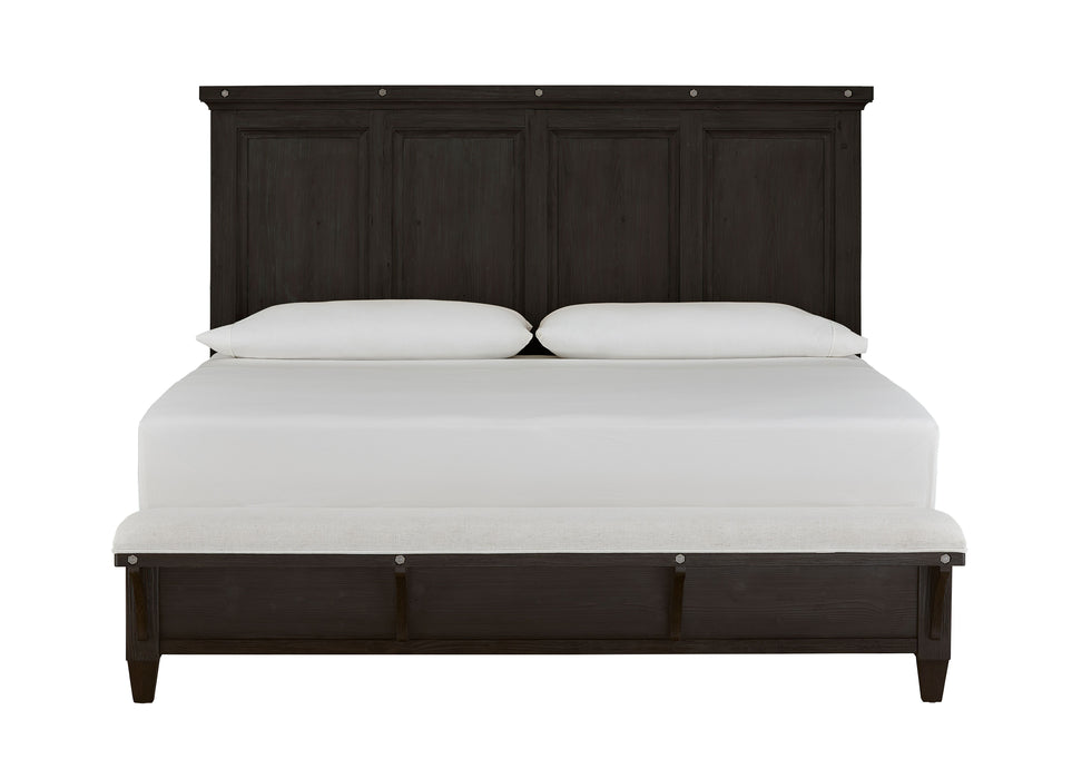 Sierra - Complete Panel Bed With Upholstered Footboard