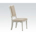 Morre - Chair - Beige Linen & Antique White Unique Piece Furniture