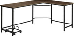 Acme - Dazenus - Computer Desk, Black Finish - Of00042 - Black & Oak Finish Unique Piece Furniture
