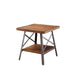Ikram - Accent Table (Set of 2) - Weathered Oak & Sandy Black Unique Piece Furniture