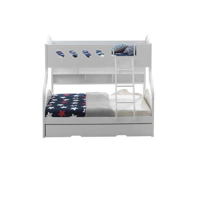 Grover - Twin Over Full Bunk Bed - White Unique Piece Furniture
