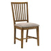 Wallace II - Side Chair (Set of 2) - Tan Linen & Weathered Oak Unique Piece Furniture