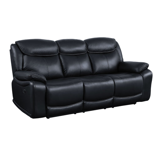 Ralorel - Sofa - Black Top Grain Leather Unique Piece Furniture