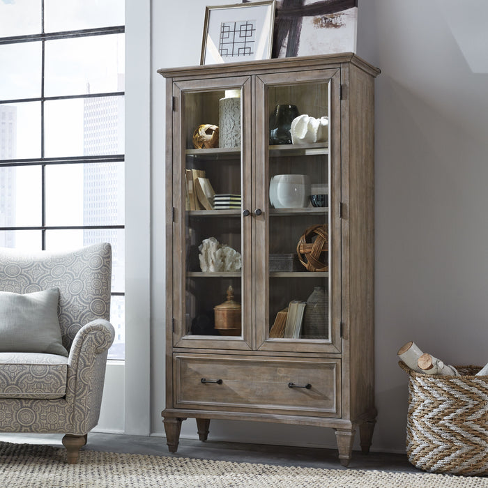 Lancaster - Door Bookcase - Dove Tail Grey Unique Piece Furniture