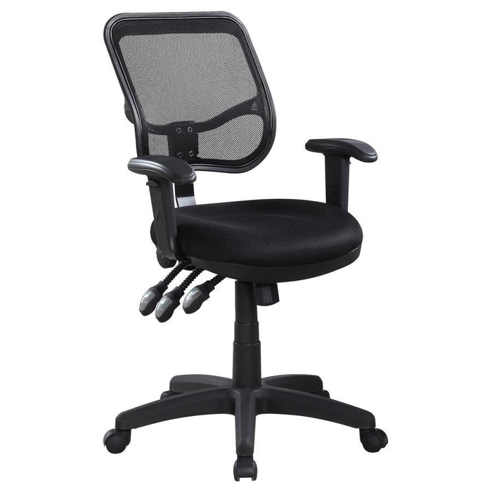 Rollo - Adjustable Height Office Chair - Black Unique Piece Furniture