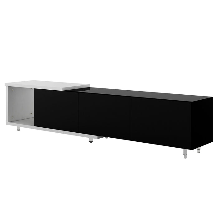 U-Can Modern, Stylish TV Stand TV Cabinet Fot 80 / Inch TV, Black