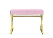 Coleen - Desk - Pink & Gold Finish Unique Piece Furniture