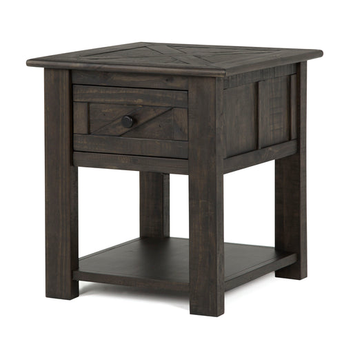 Garrett - Rectangular End Table - Weathered Charcoal Unique Piece Furniture