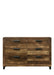 Morales - Dresser - Rustic Oak Finish Unique Piece Furniture Furniture Store in Dallas and Acworth, GA serving Marietta, Alpharetta, Kennesaw, Milton