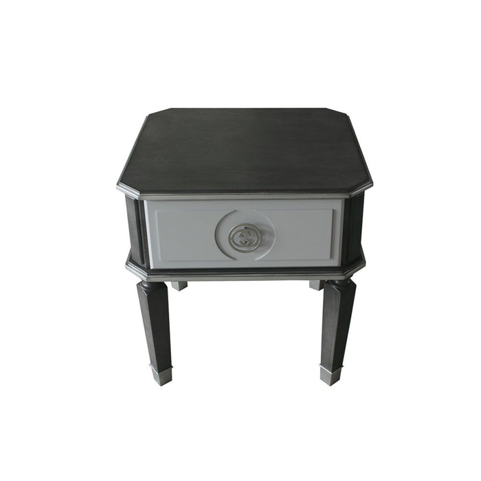 House Beatrice - End Table - Charcoal & Light Gray