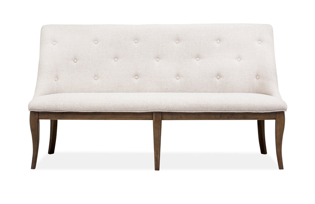 Roxbury Manor - Bench With Upholstered Seat and Back - Homestead Brown Unique Piece Furniture