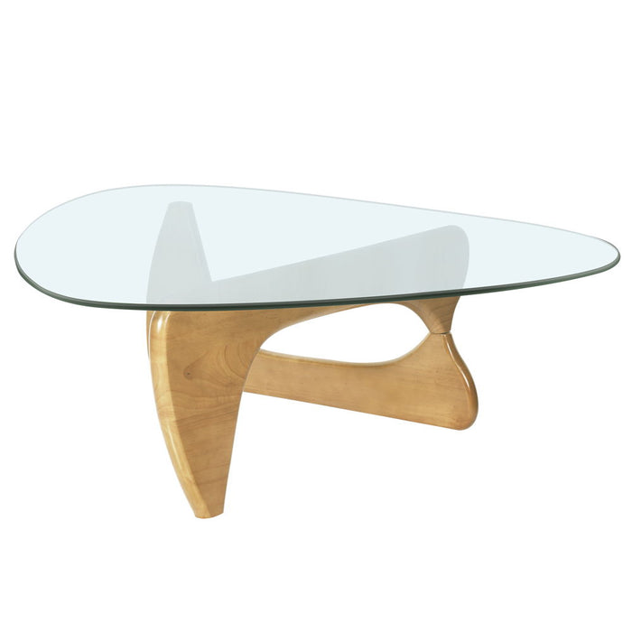 Home Modern Triangle Coffee Table - Beige