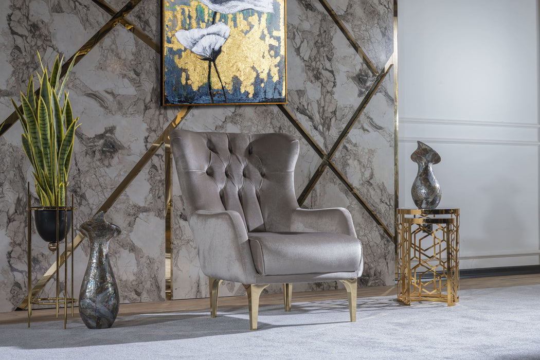 Lust Modern Style Chair In Taupe