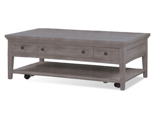 Paxton Place - Rectangular Cocktail Table With Casters - Dovetail Grey Unique Piece Furniture