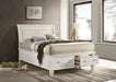 Selena - Sleigh Bed with Footboard Storage Unique Piece Furniture