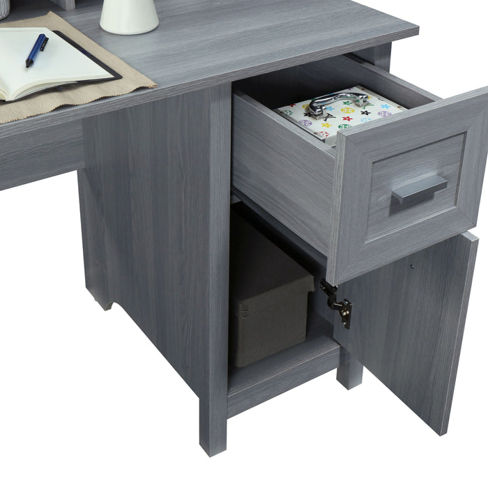 Techni Mobili Classic Office Desk With Storage, Gray