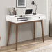 Bradenton - 1-Drawer Writing Desk - White And Walnut Unique Piece Furniture