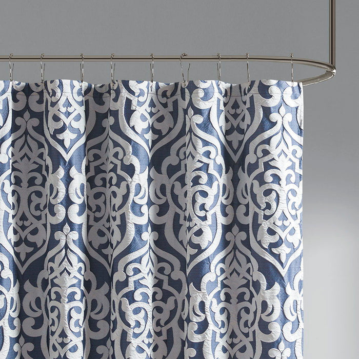 Jacquard - Shower Curtain - Silver