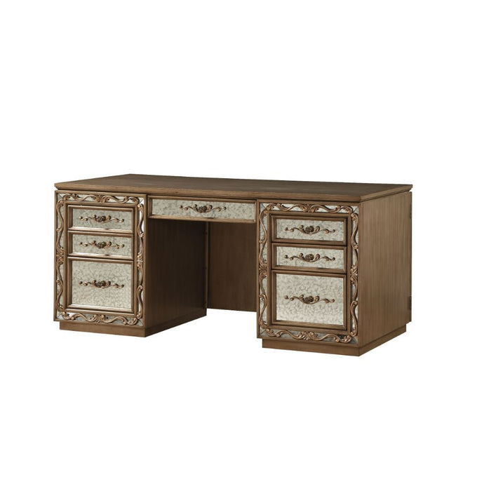 Orianne - Desk - Antique Gold Unique Piece Furniture