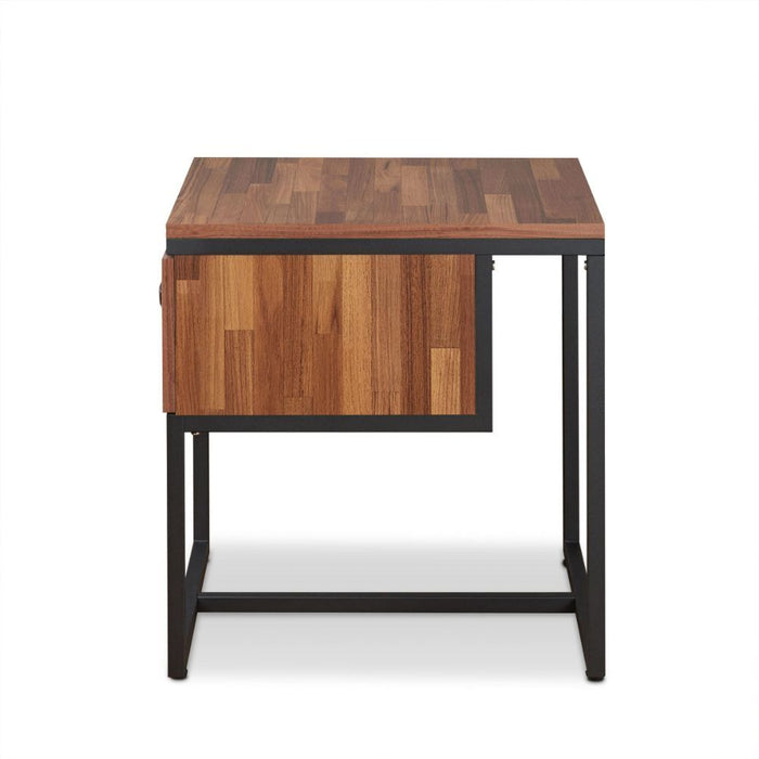 Sara - I - End Table - Walnut & Sandy Black Unique Piece Furniture
