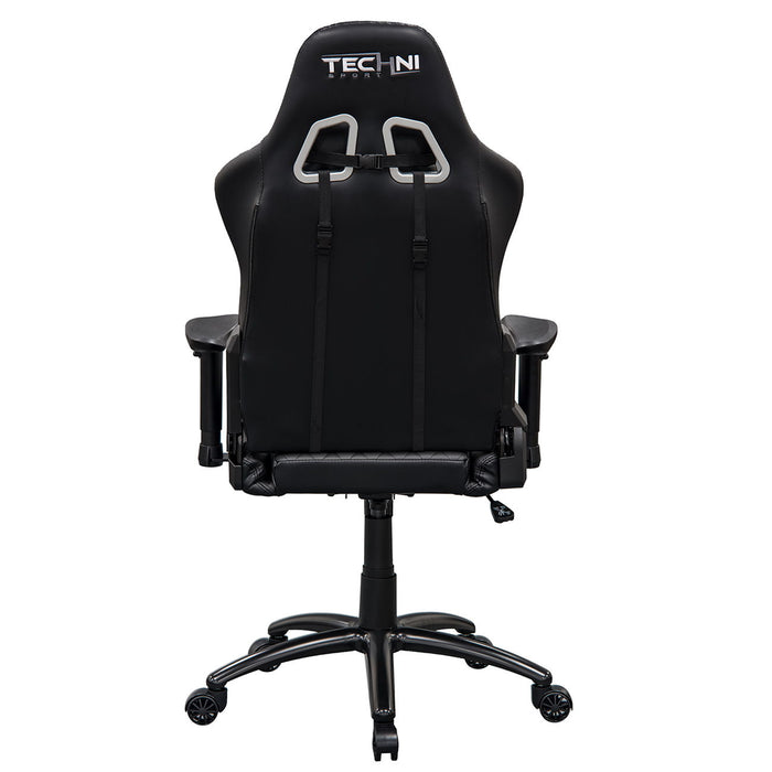 Techni Sport Ergonomic High Back Racer Style Pc Gaming Chair - Black