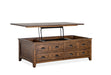 Bay Creek - Lift Top Storage Cocktail Table With Casters - Toasted Nutmeg Unique Piece Furniture