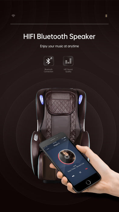 Massage Chairs Sl Track Full Body And Recliner, Shiatsu Recliner, Massage Chair, Bluetooth Speaker - Beige