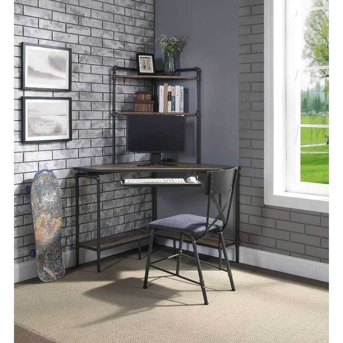 Deliz - Desk - Sand Gray Unique Piece Furniture